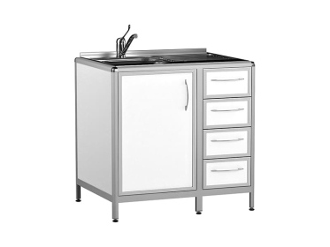 Стол лабораторный с мойкой АСК СЛМ.02.01 Оптима