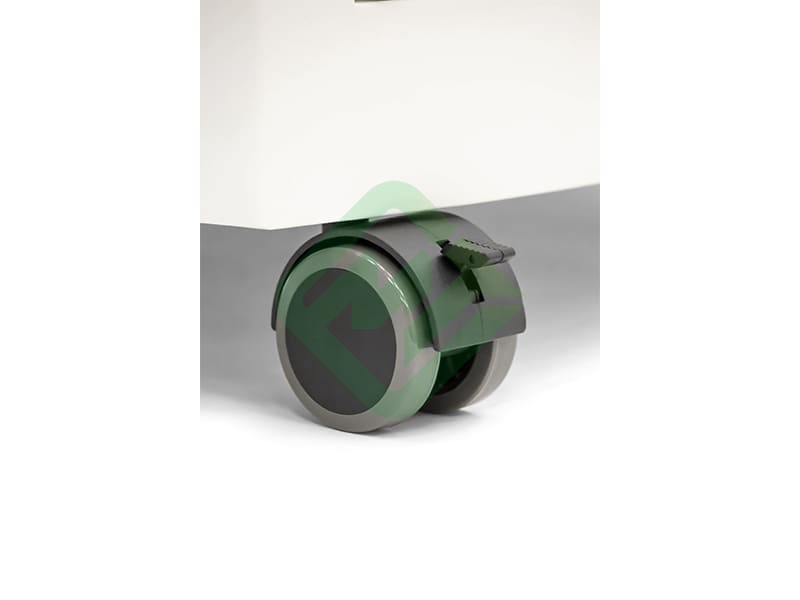 Тумба медицинская подкатная МЕТ TL-220 (с выдвижным столиком, фасад белый)